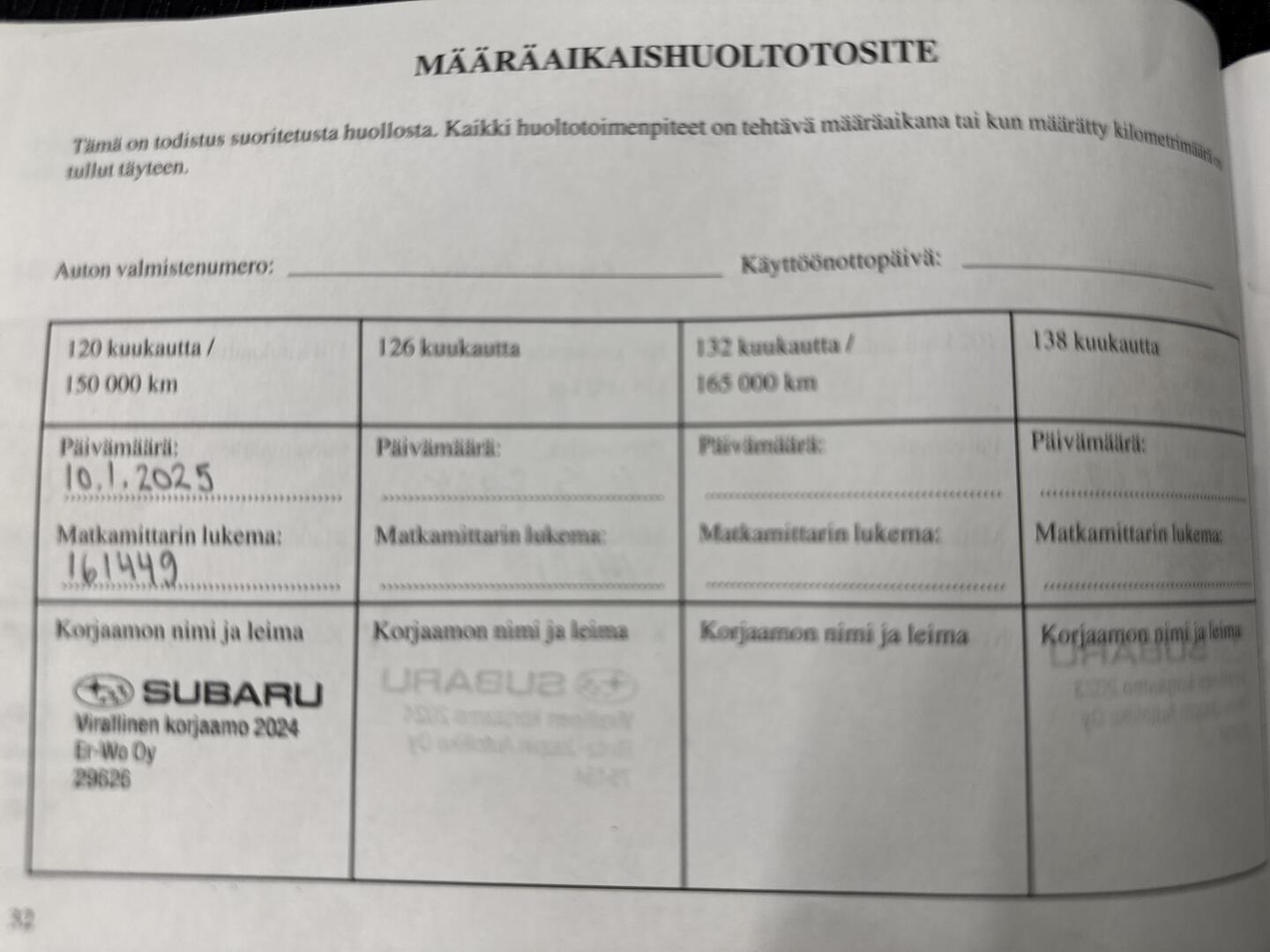 SUBARU FORESTER 2018