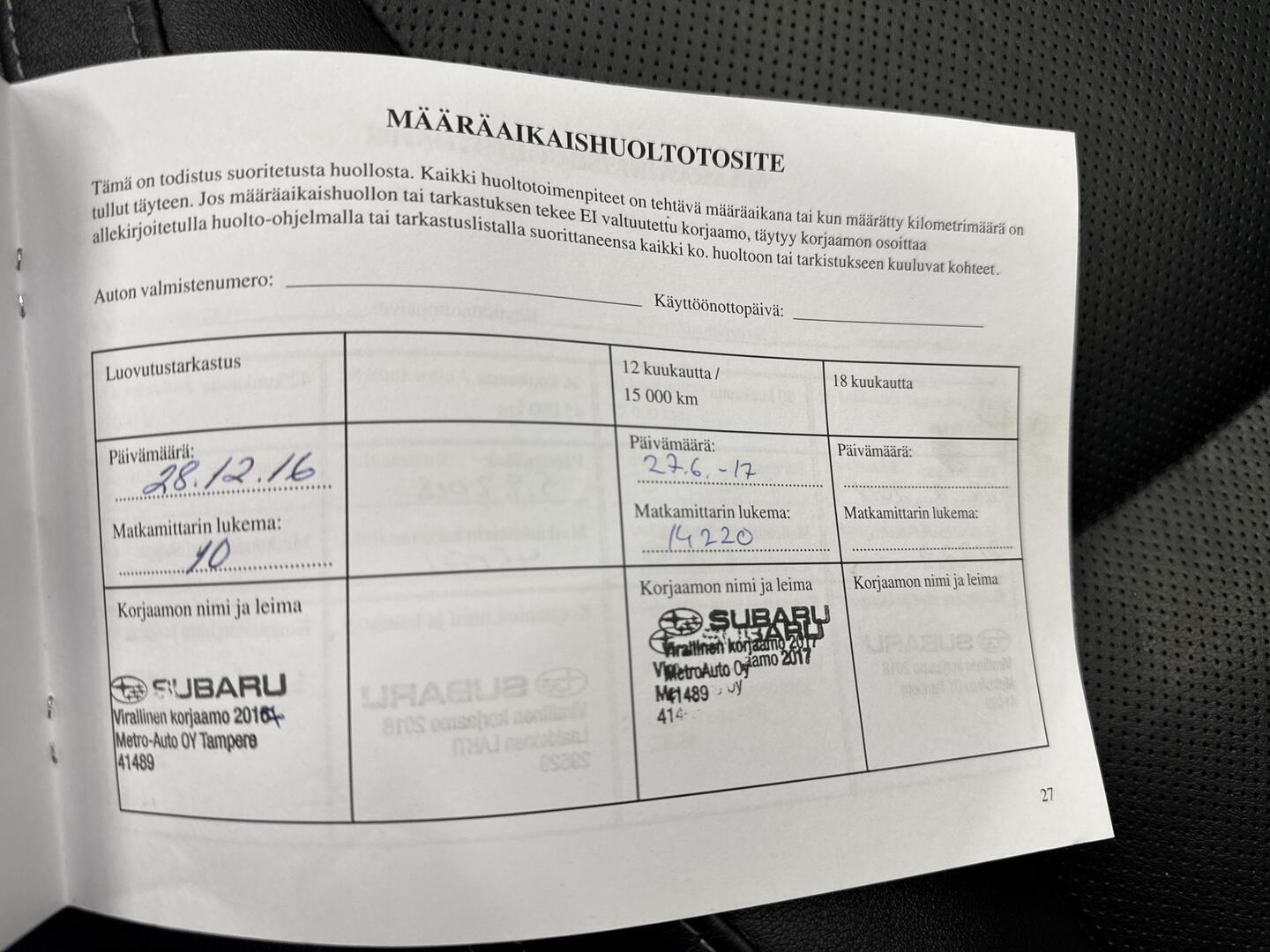 SUBARU Forester 2017