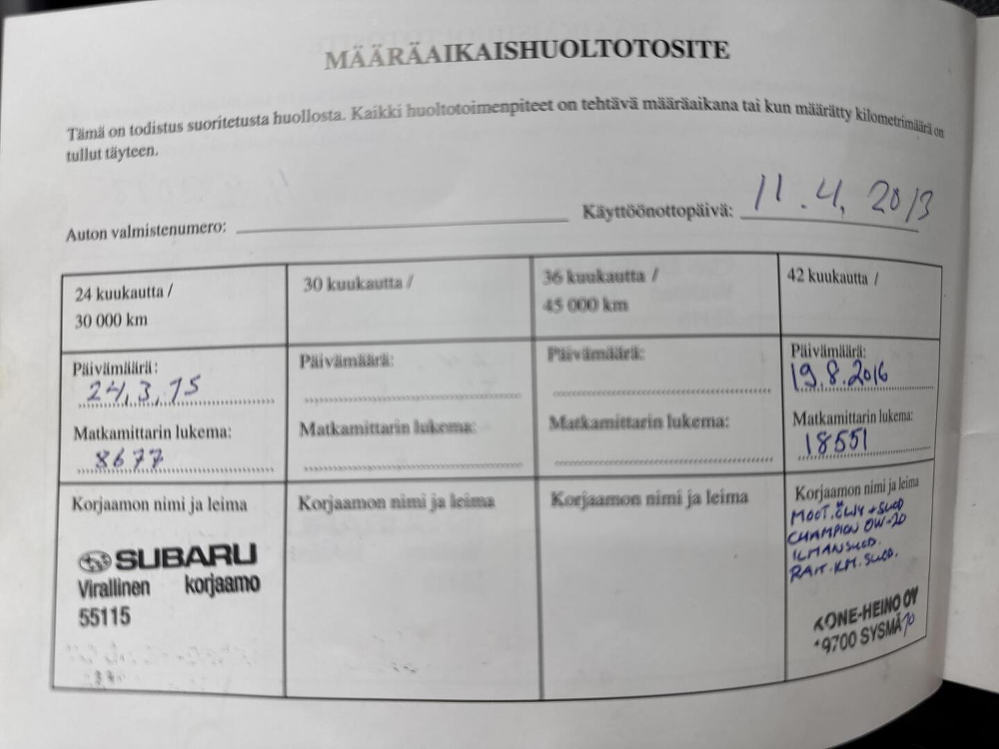 SUBARU Forester 2013