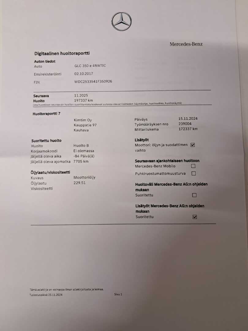 MERCEDES-BENZ GLC 2017