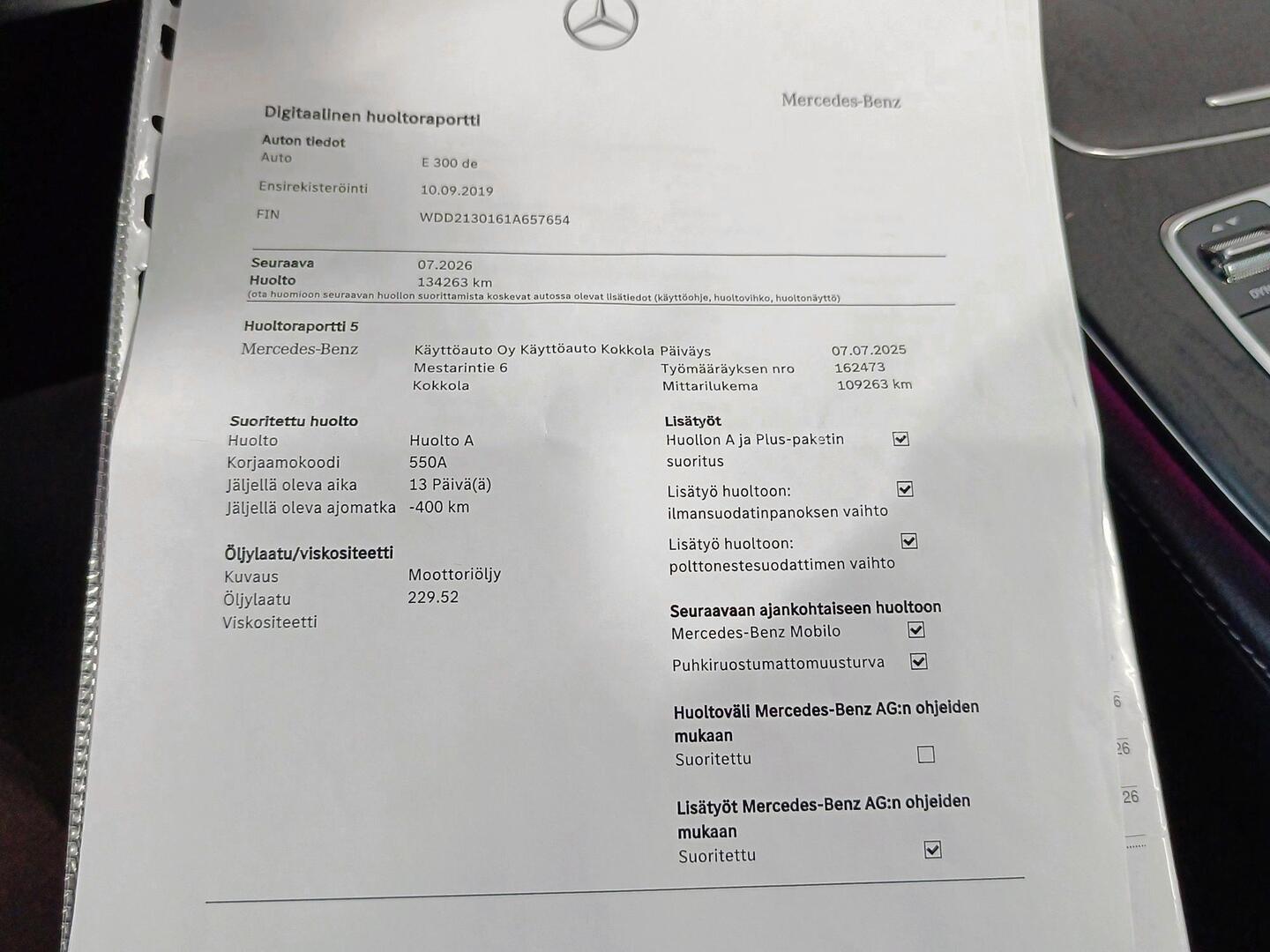 MERCEDES-BENZ E 2019