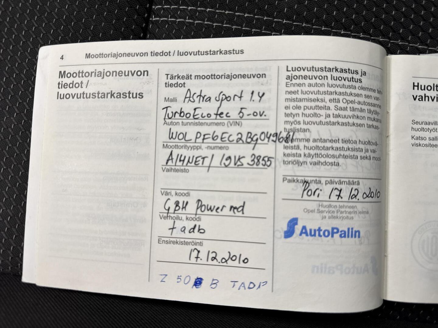 OPEL Astra 2010
