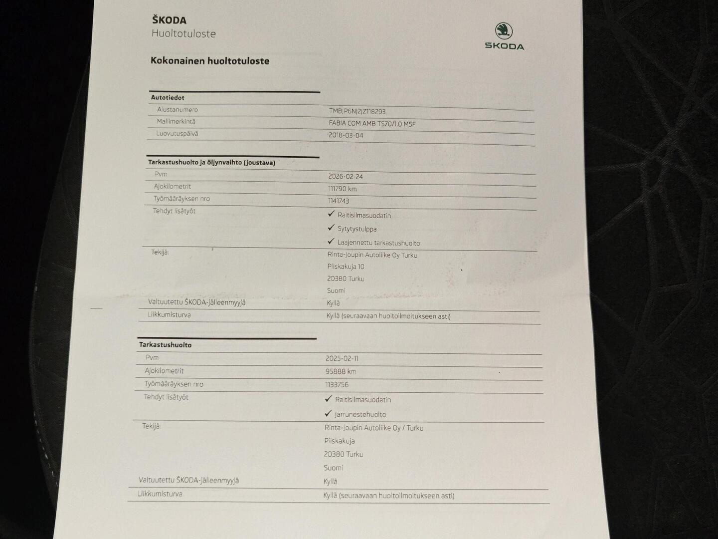SKODA Fabia 2018
