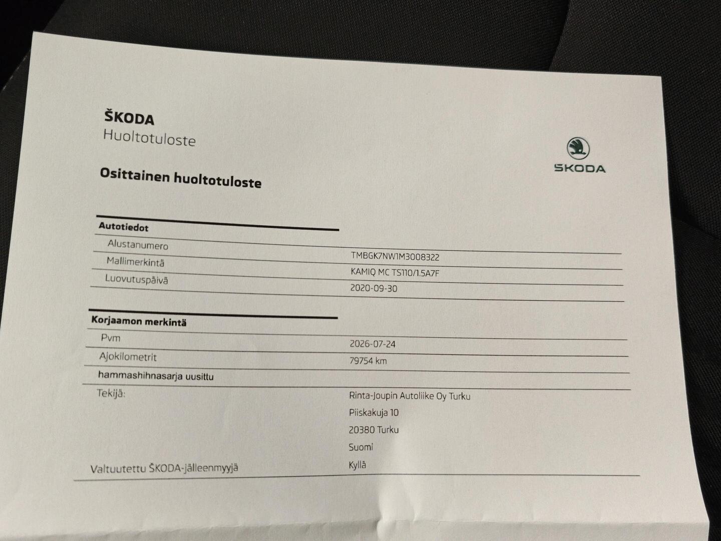 SKODA Kamiq 2020