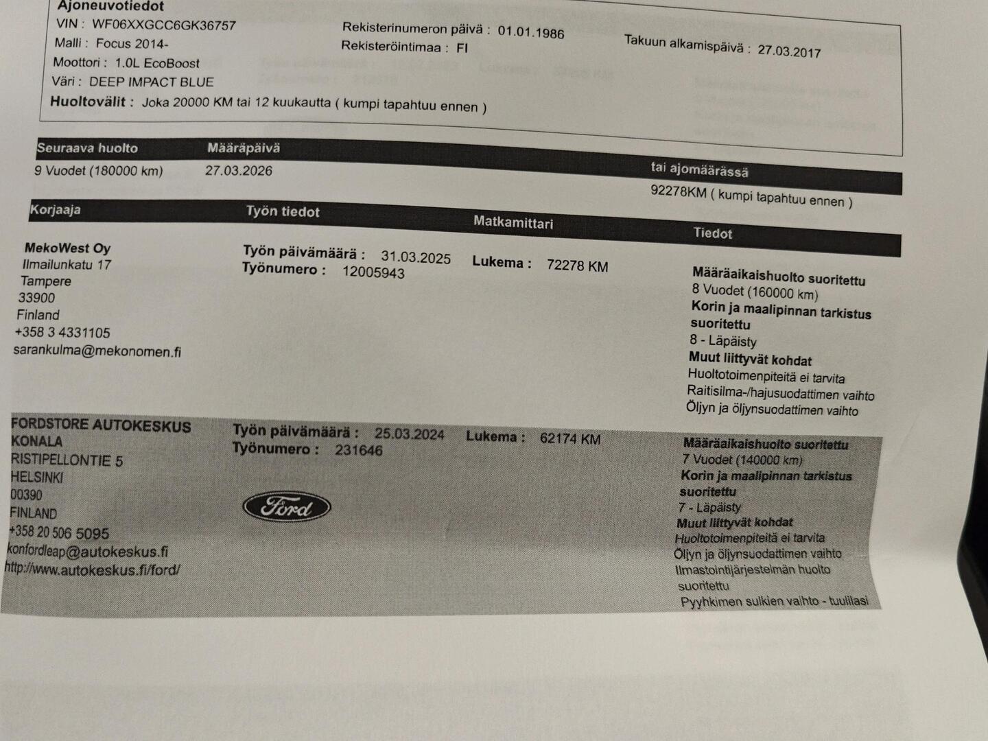 FORD Focus 2017