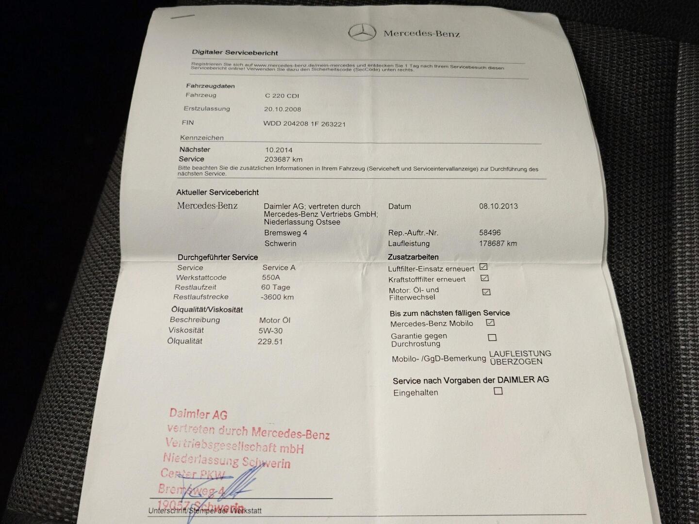 MERCEDES-BENZ C 2009