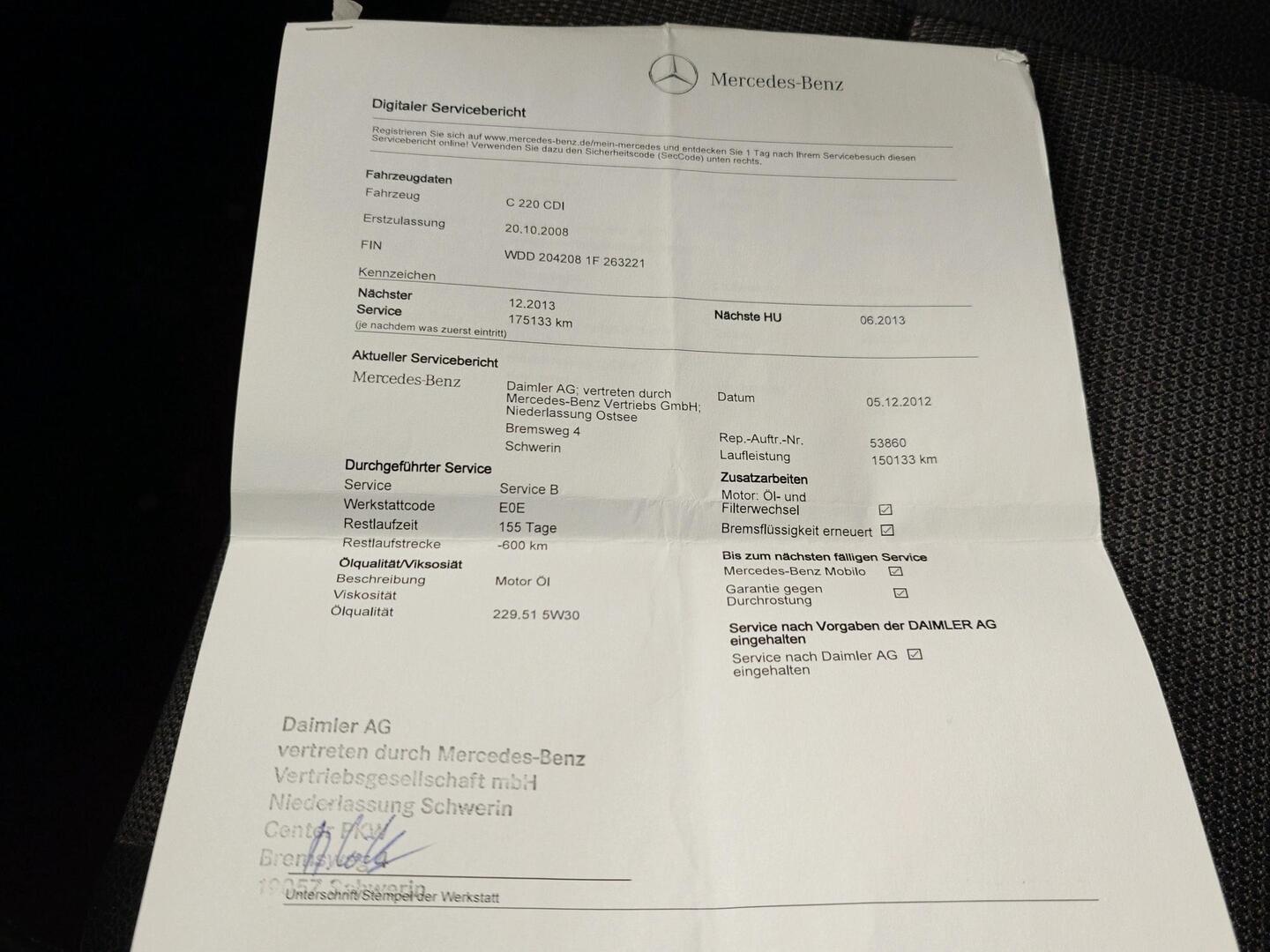 MERCEDES-BENZ C 2009