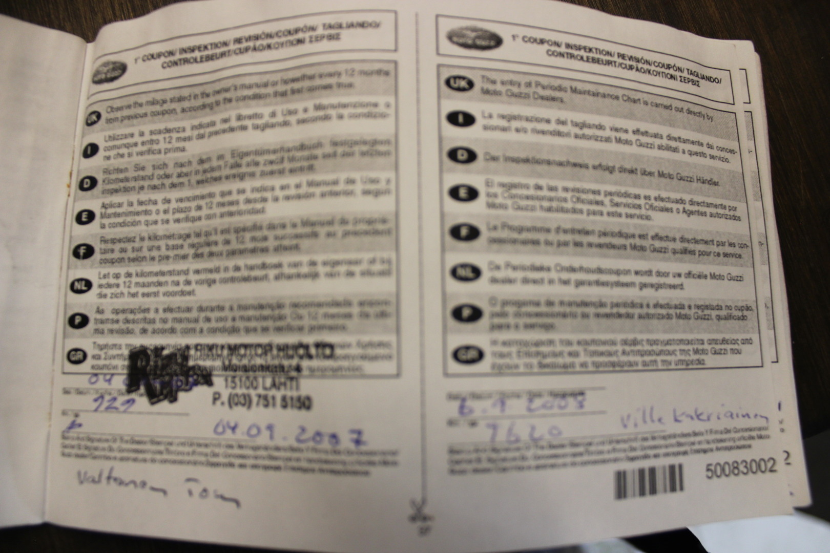 MOTO GUZZI NORGE 2007