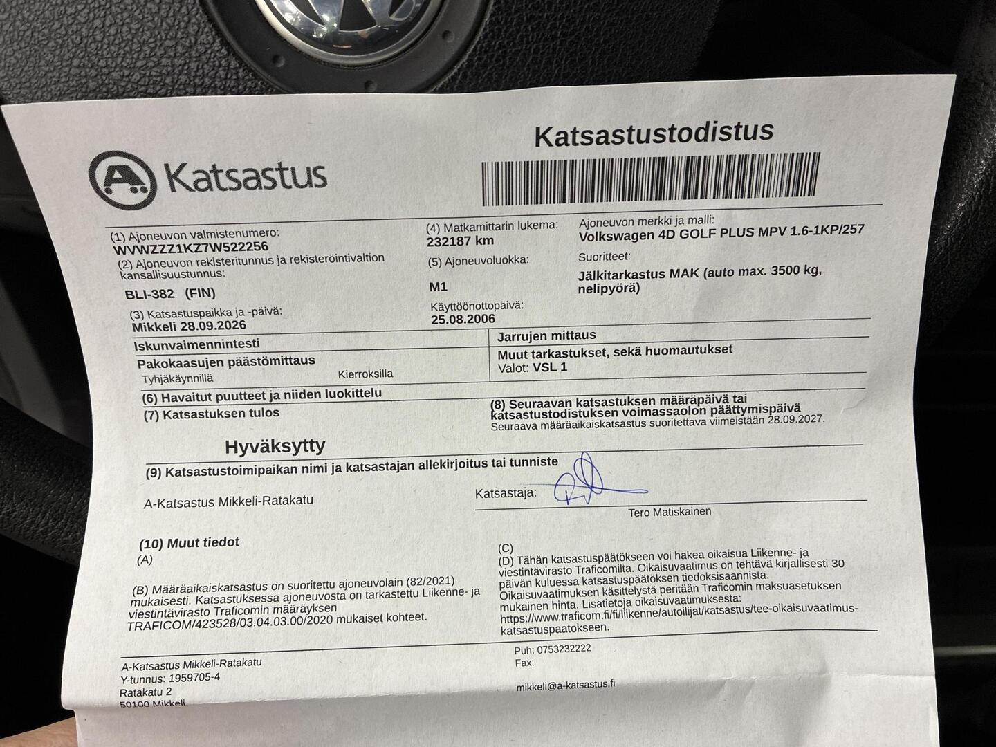 VOLKSWAGEN Golf Plus 2006