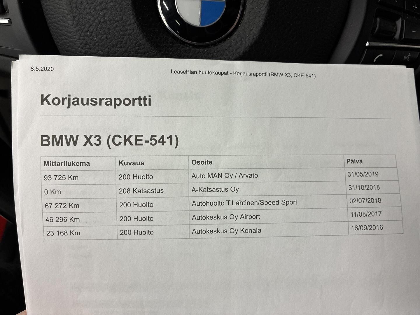 BMW X3 2016