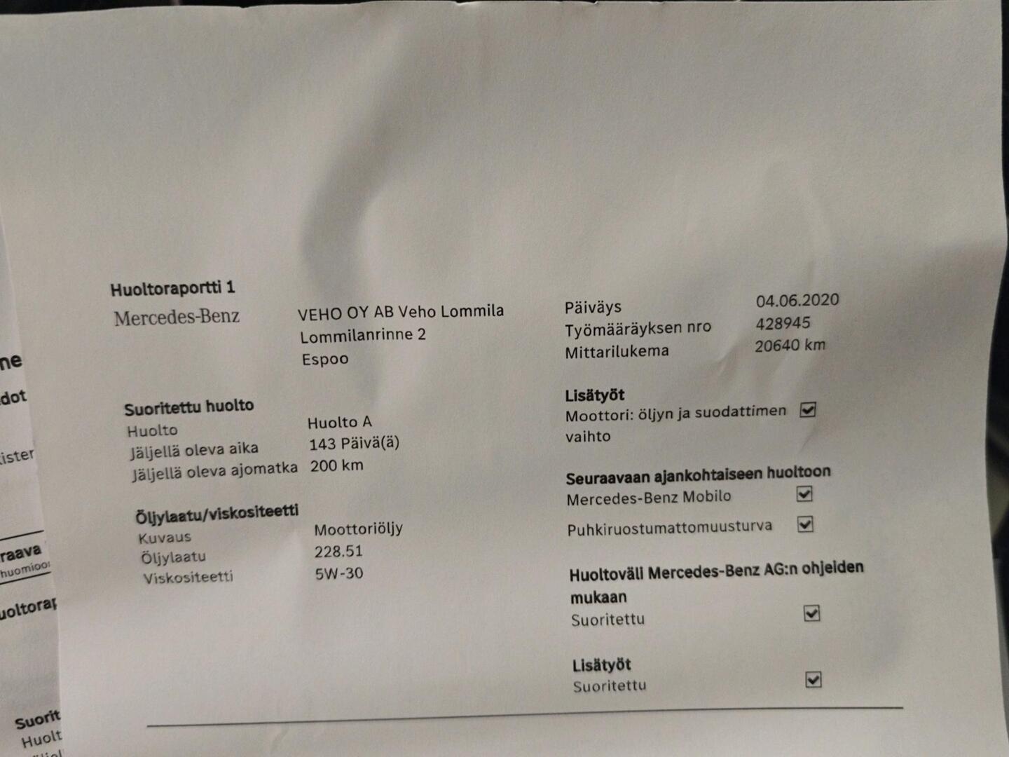 MERCEDES-BENZ V 2019