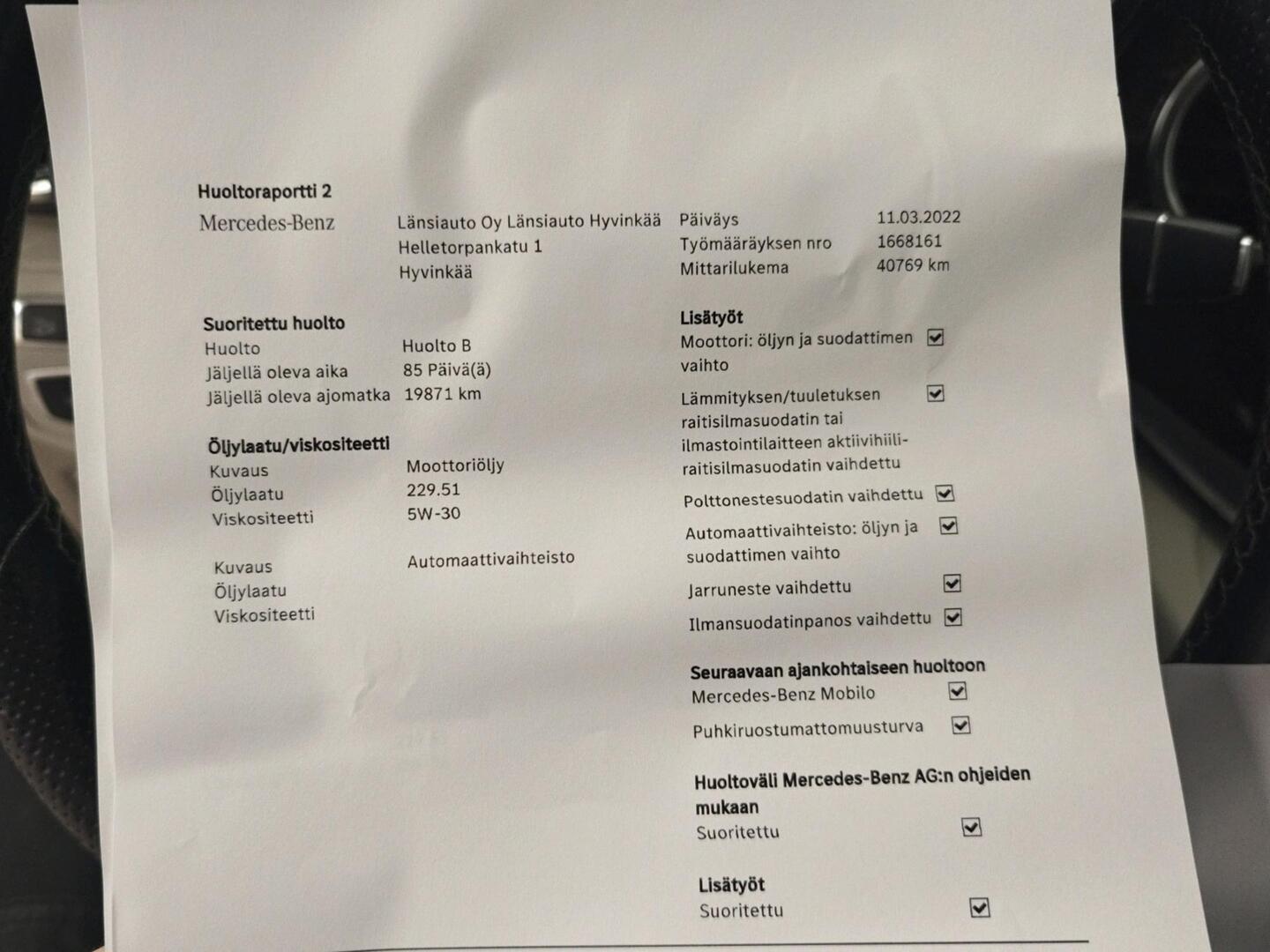 MERCEDES-BENZ V 2019