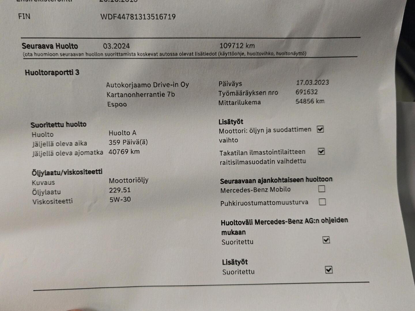 MERCEDES-BENZ V 2019