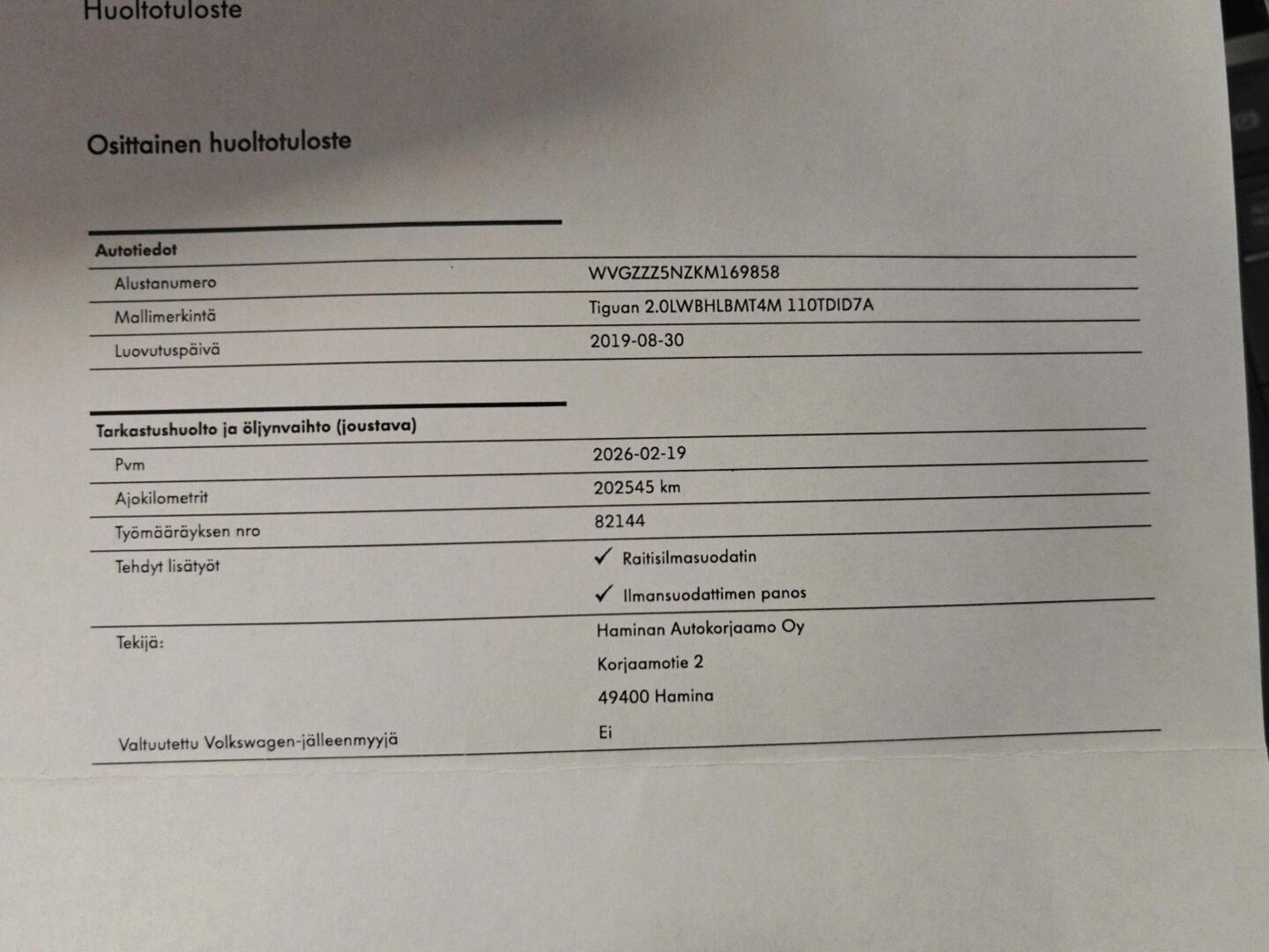 VOLKSWAGEN Tiguan Allspace 2019