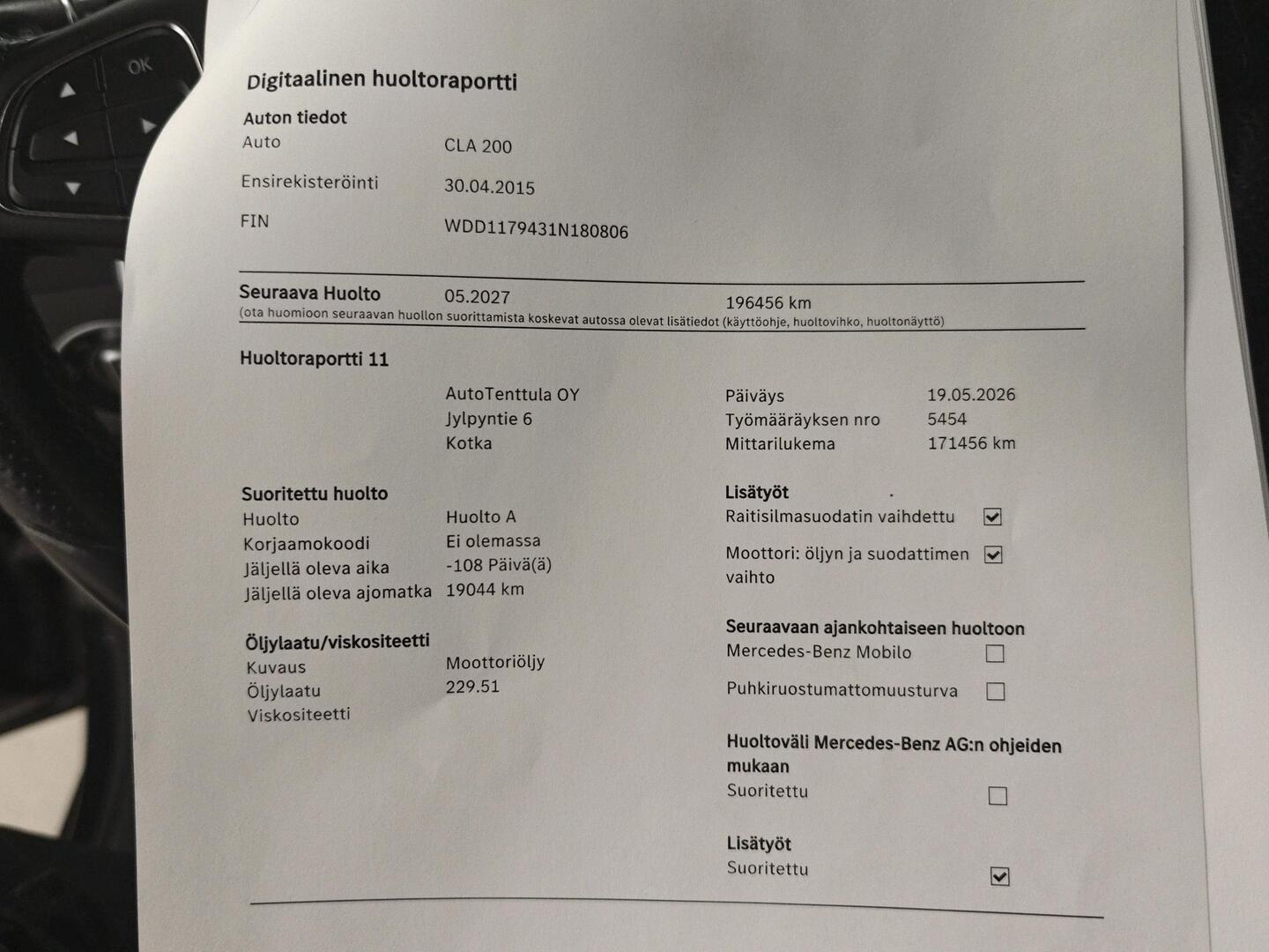 MERCEDES-BENZ CLA 2015