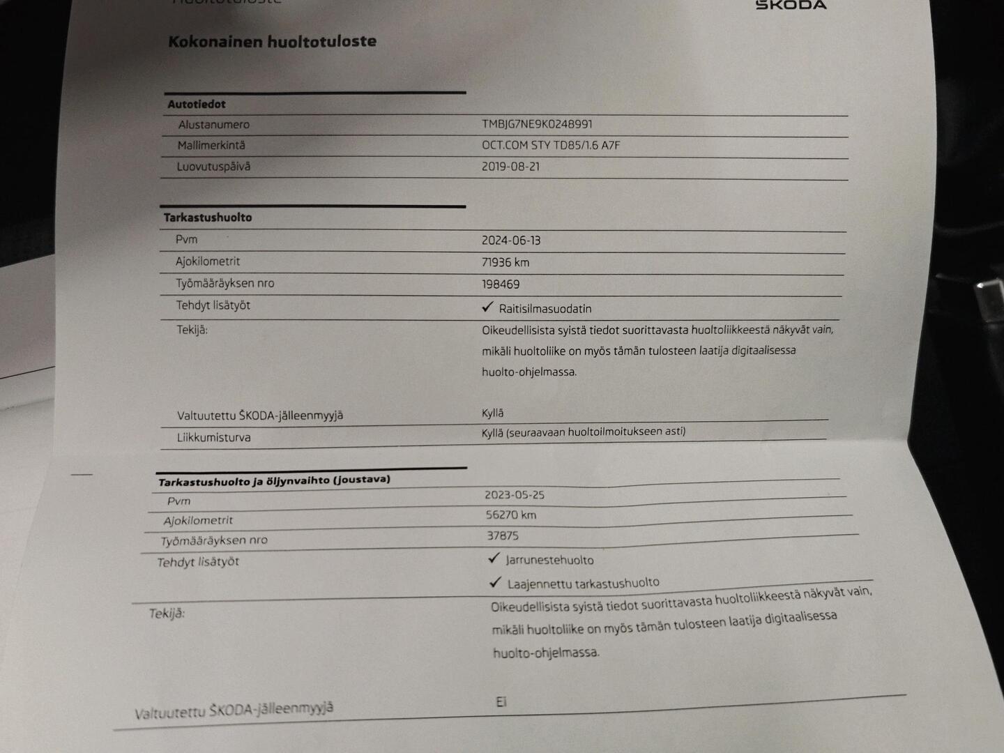 SKODA Octavia 2019