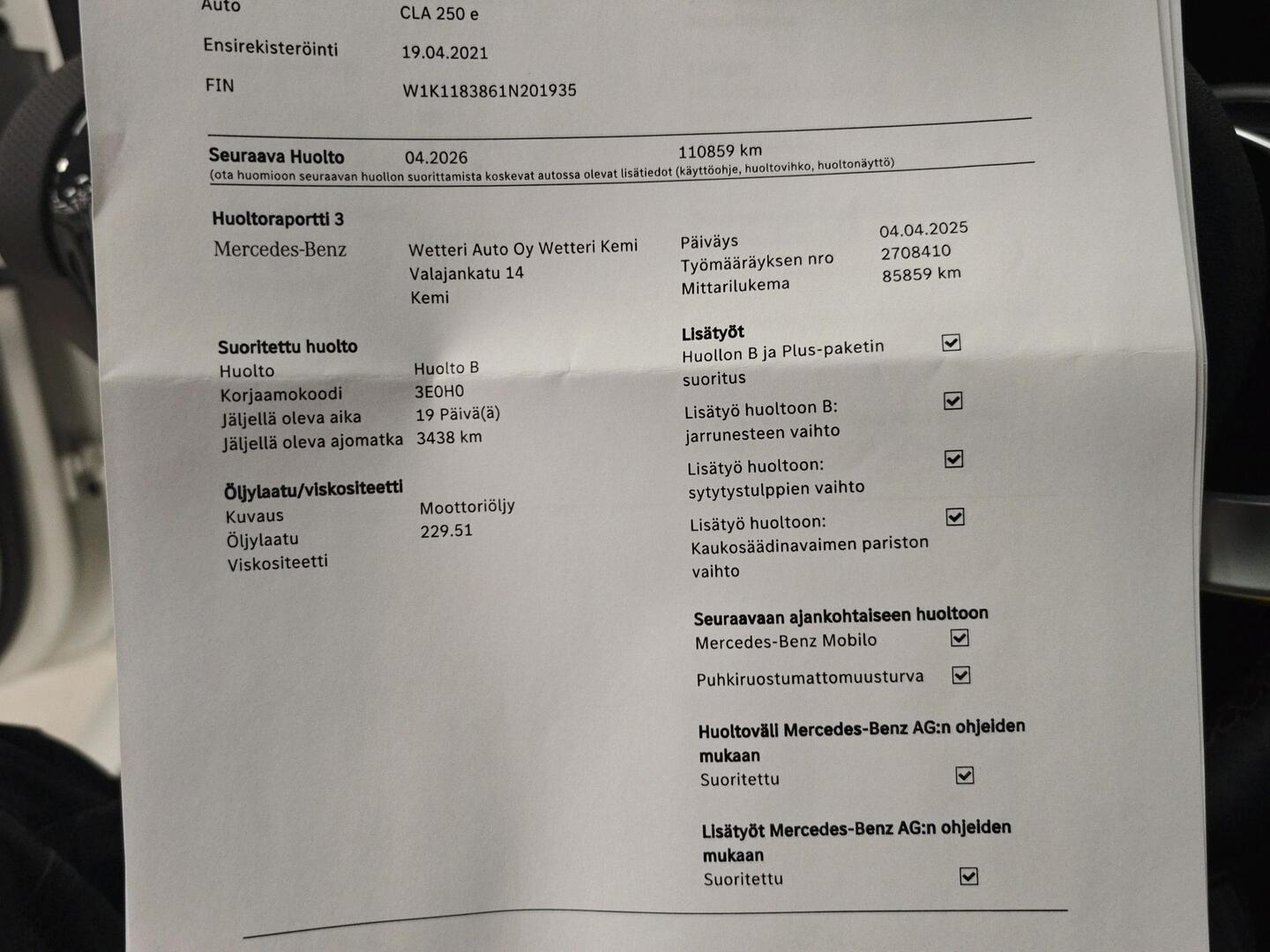 MERCEDES-BENZ CLA 2021