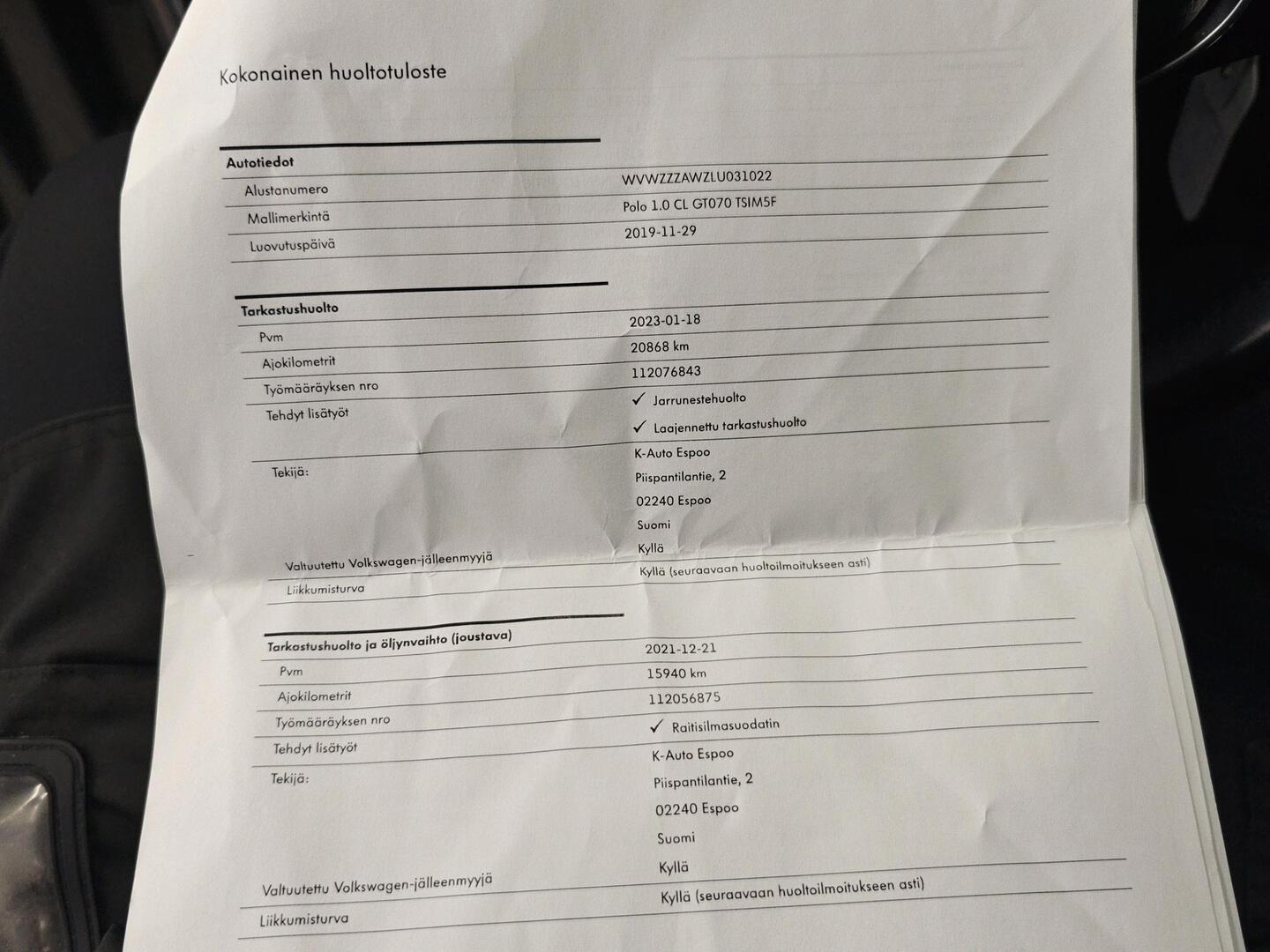 VOLKSWAGEN Polo 2019