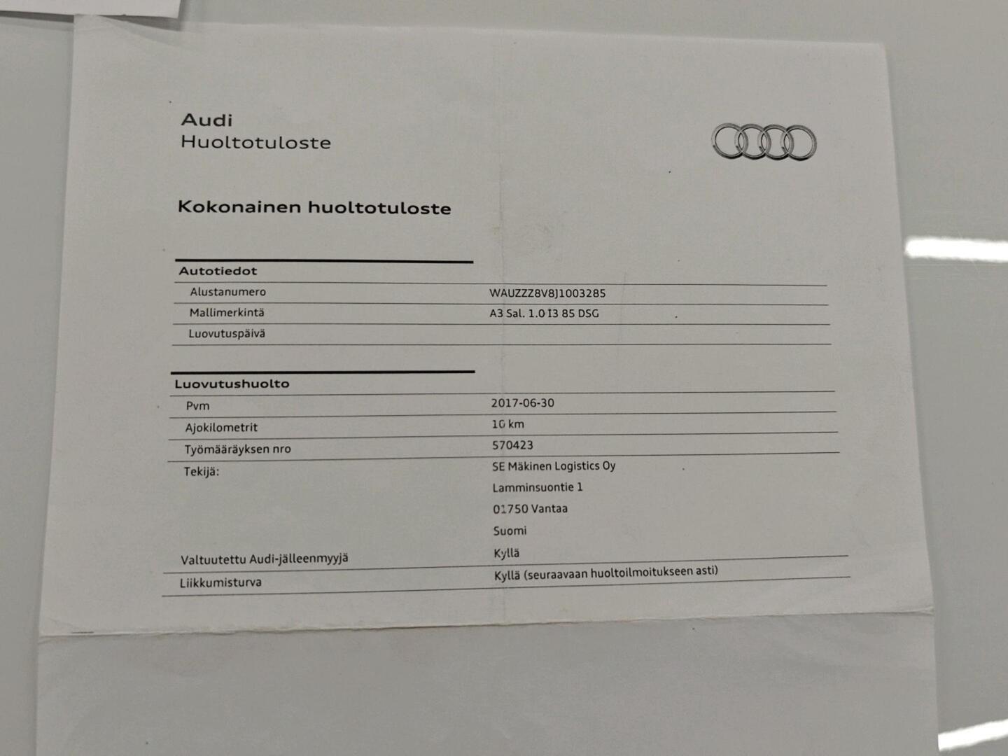 AUDI A3 2017