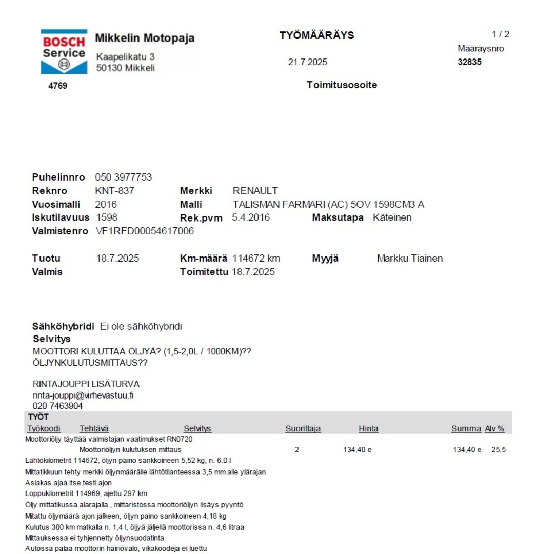 RENAULT Talisman 2016