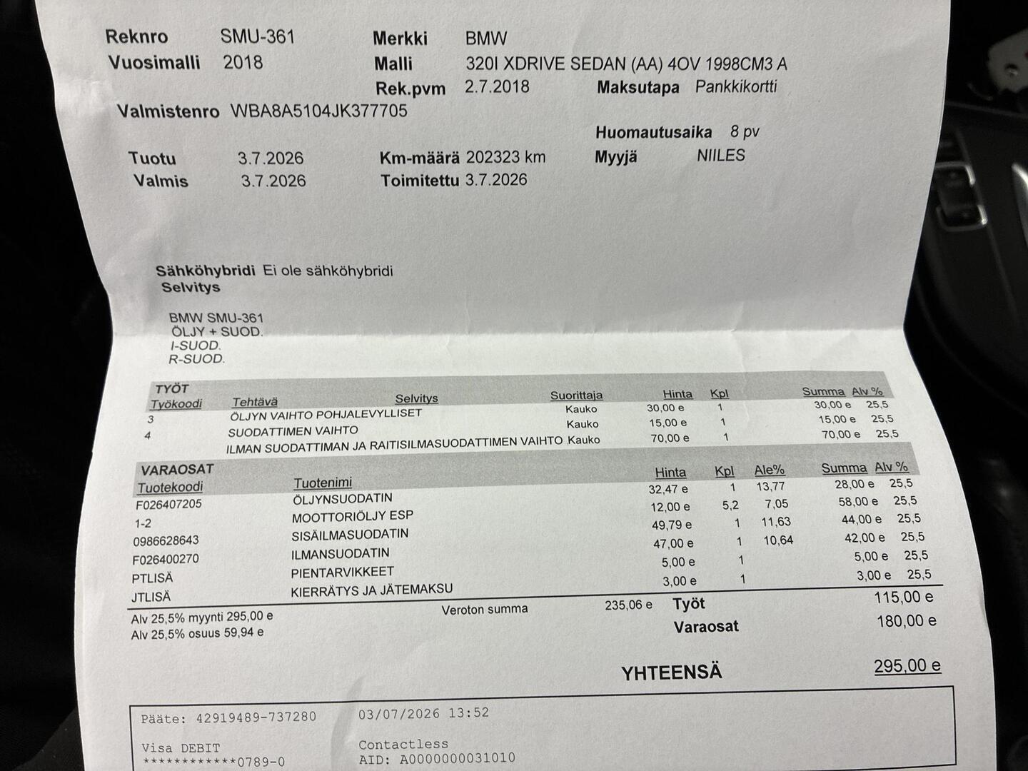 BMW 320 2018