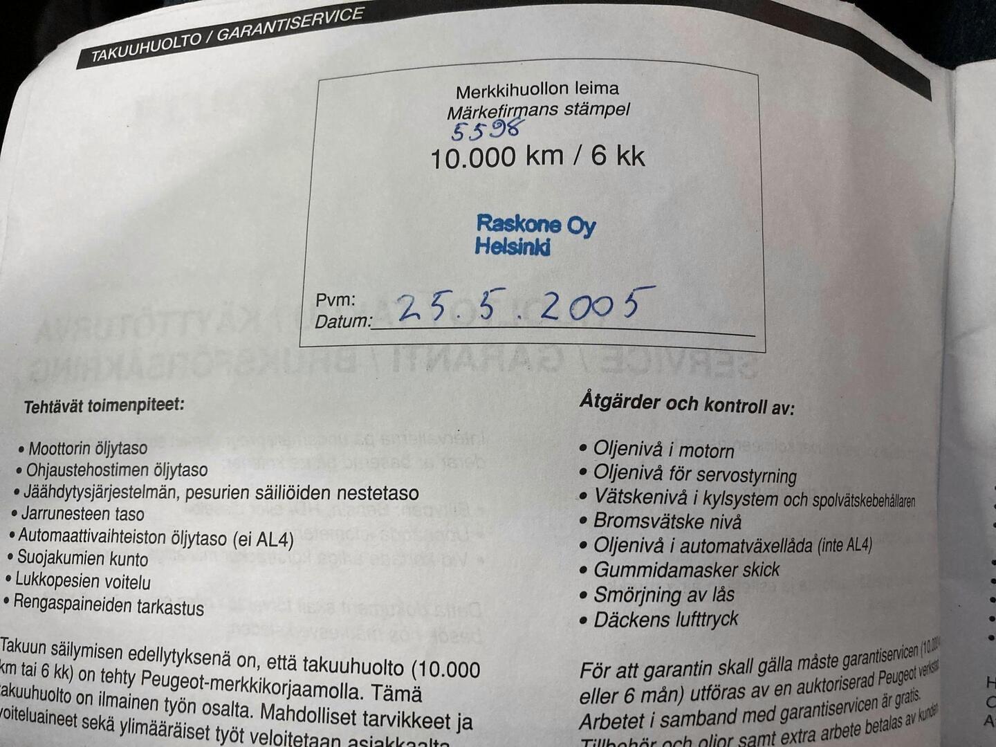 PEUGEOT 206 2004