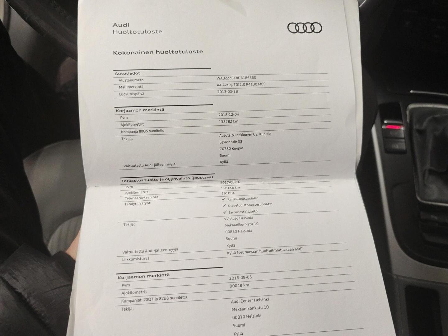 AUDI A4 2013