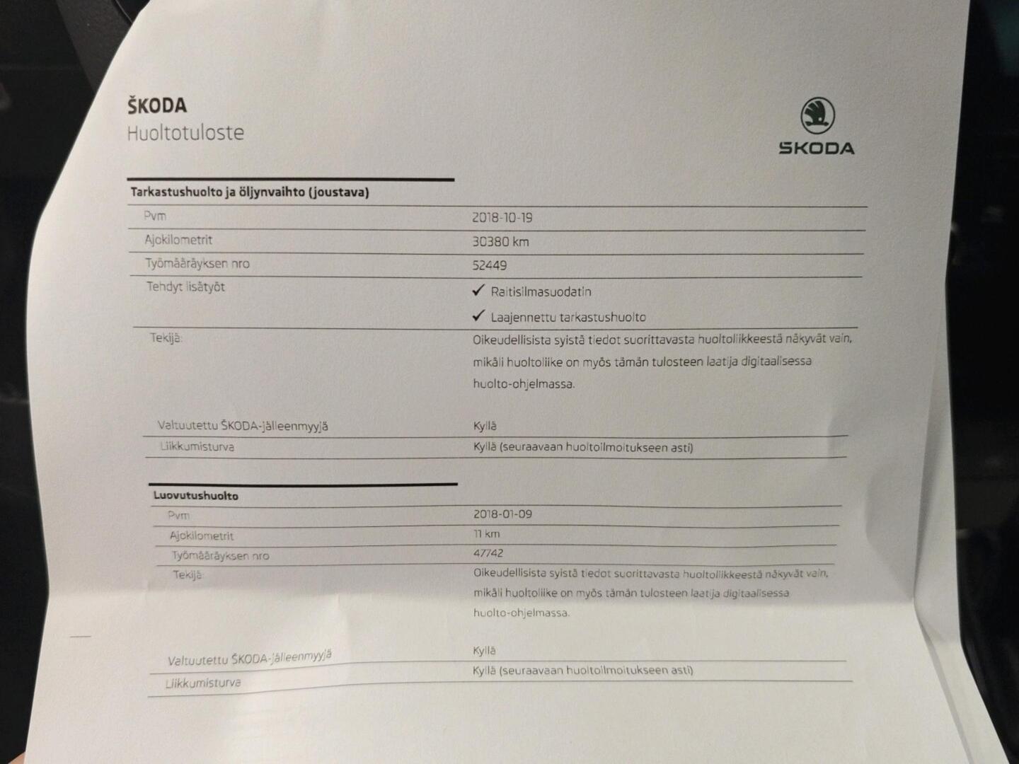 SKODA Octavia 2018