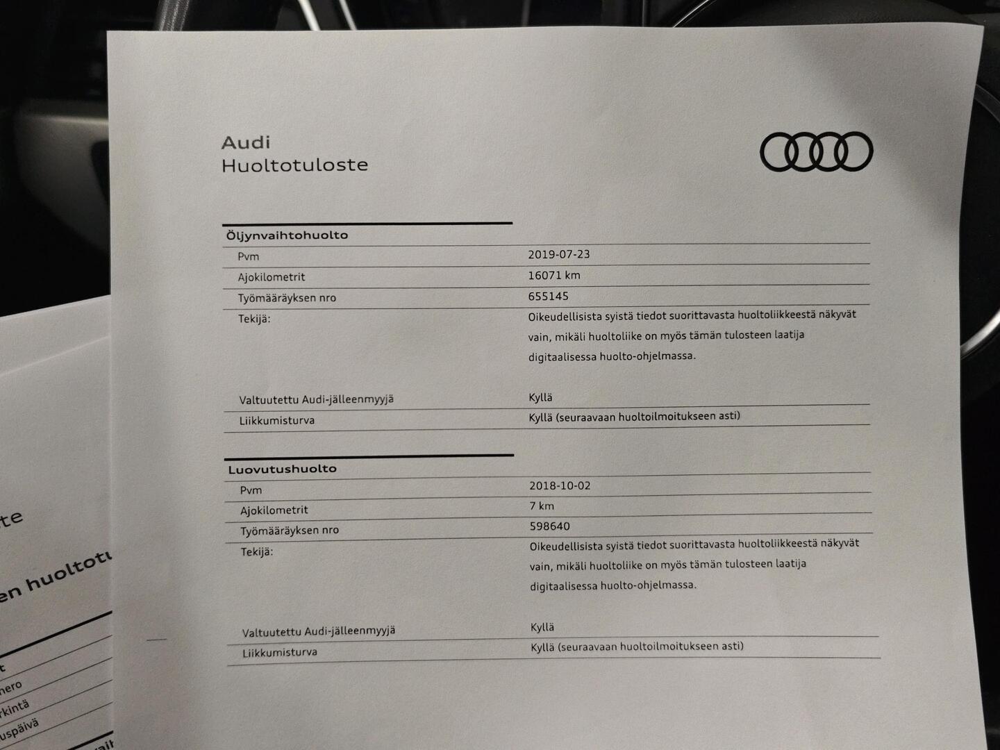 AUDI A4 2018