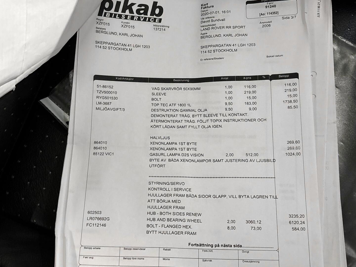 LAND ROVER Range Rover Sport 2006