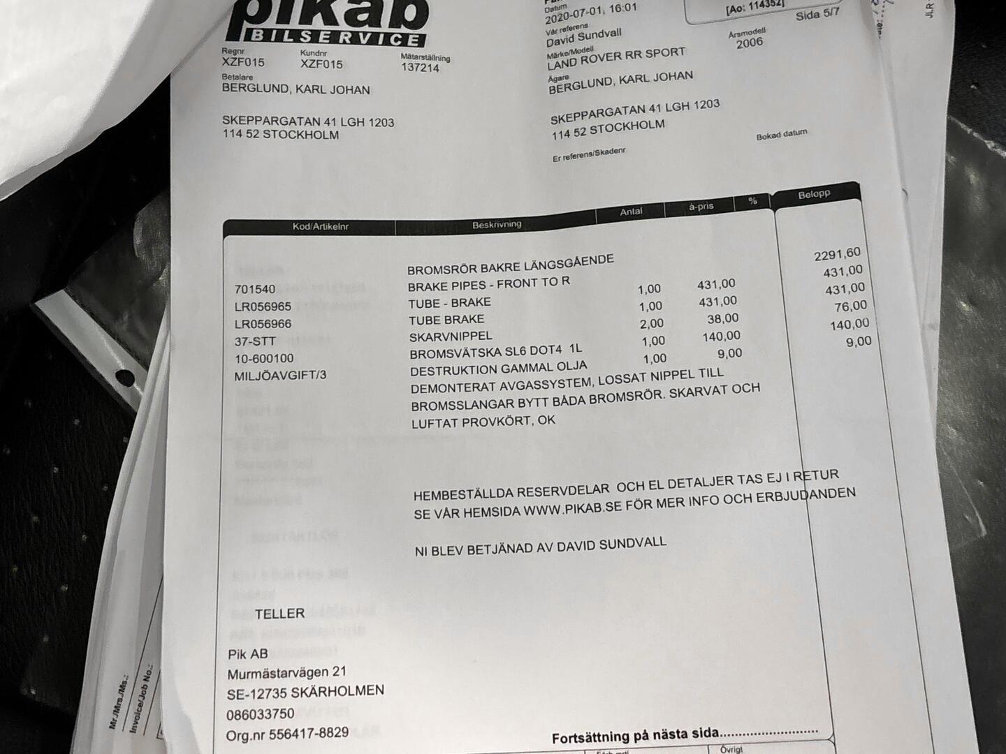 LAND ROVER Range Rover Sport 2006