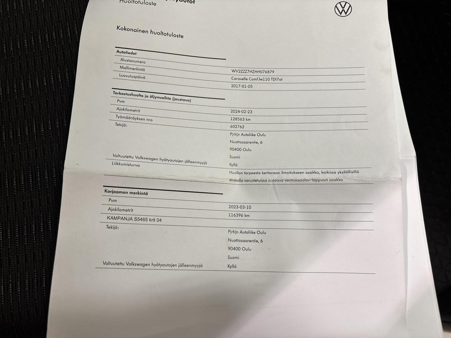 VOLKSWAGEN Caravelle 2017