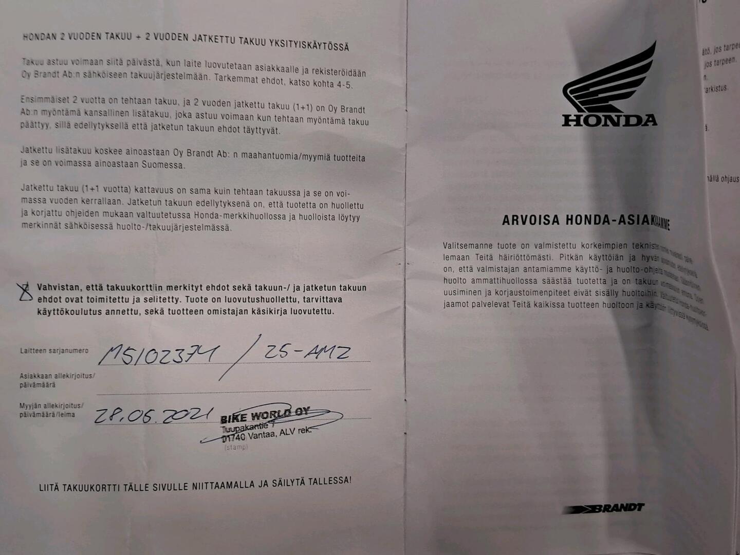HONDA CBR 2021