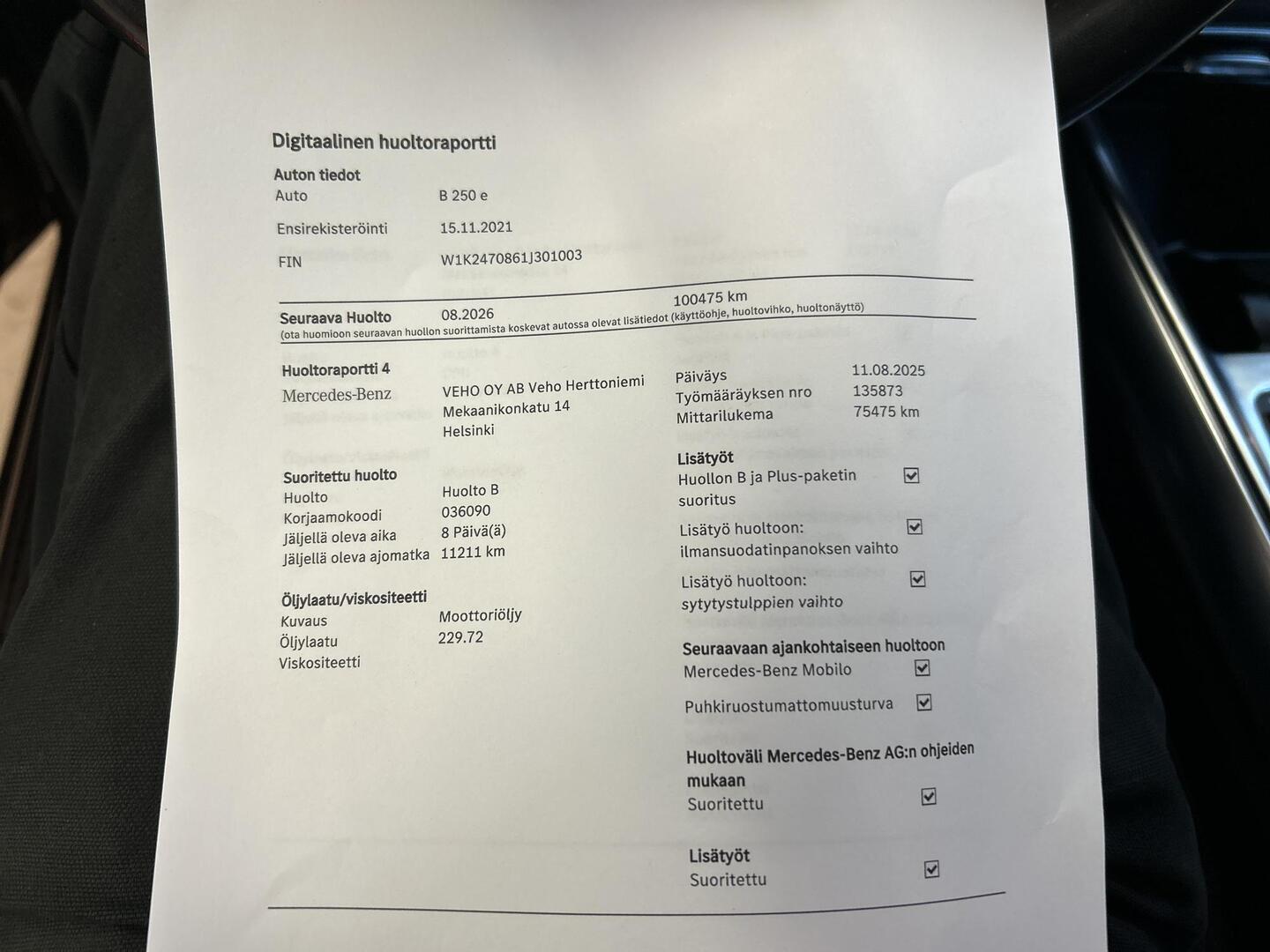 MERCEDES-BENZ B 2021