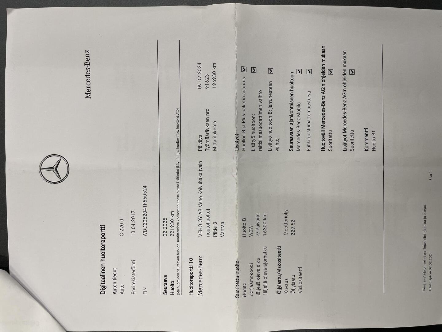 MERCEDES-BENZ C 2017