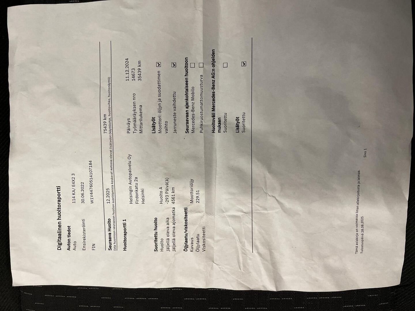 MERCEDES-BENZ Vito 2022