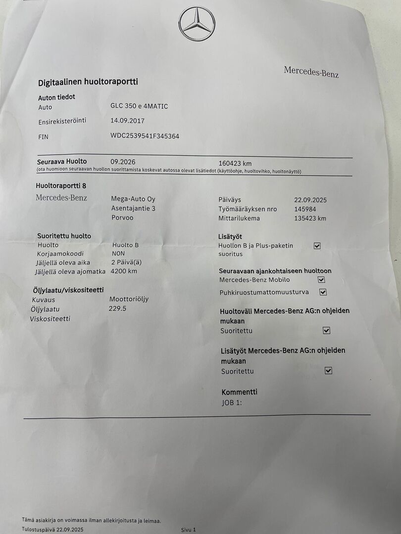 MERCEDES-BENZ GLC 2017