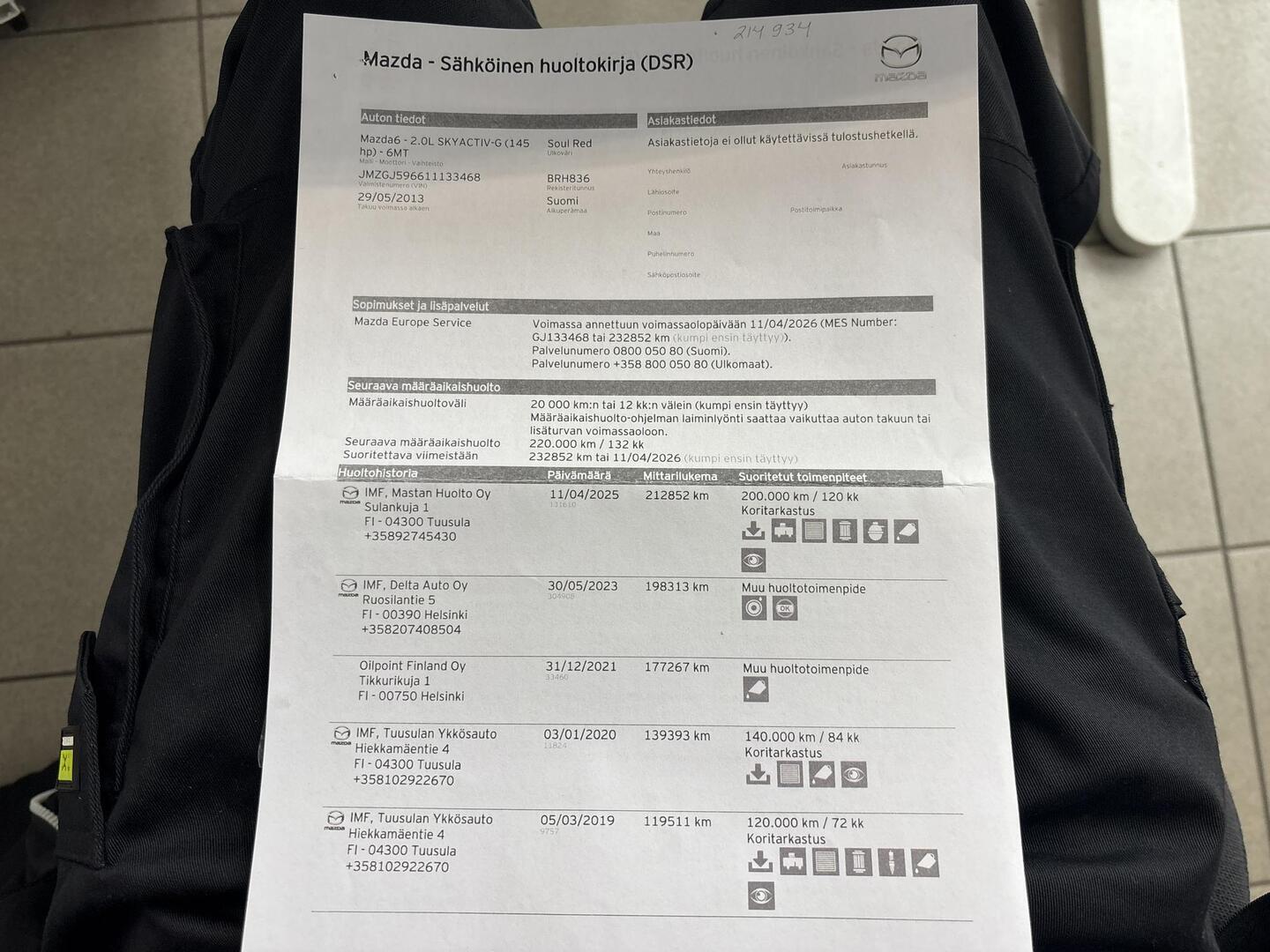MAZDA 6 2013