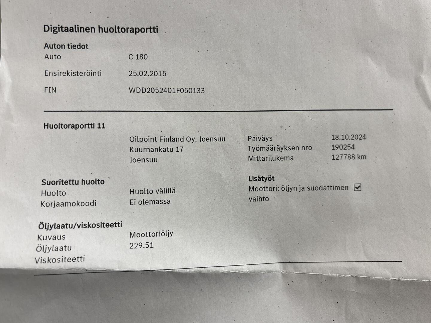 MERCEDES-BENZ C 2015