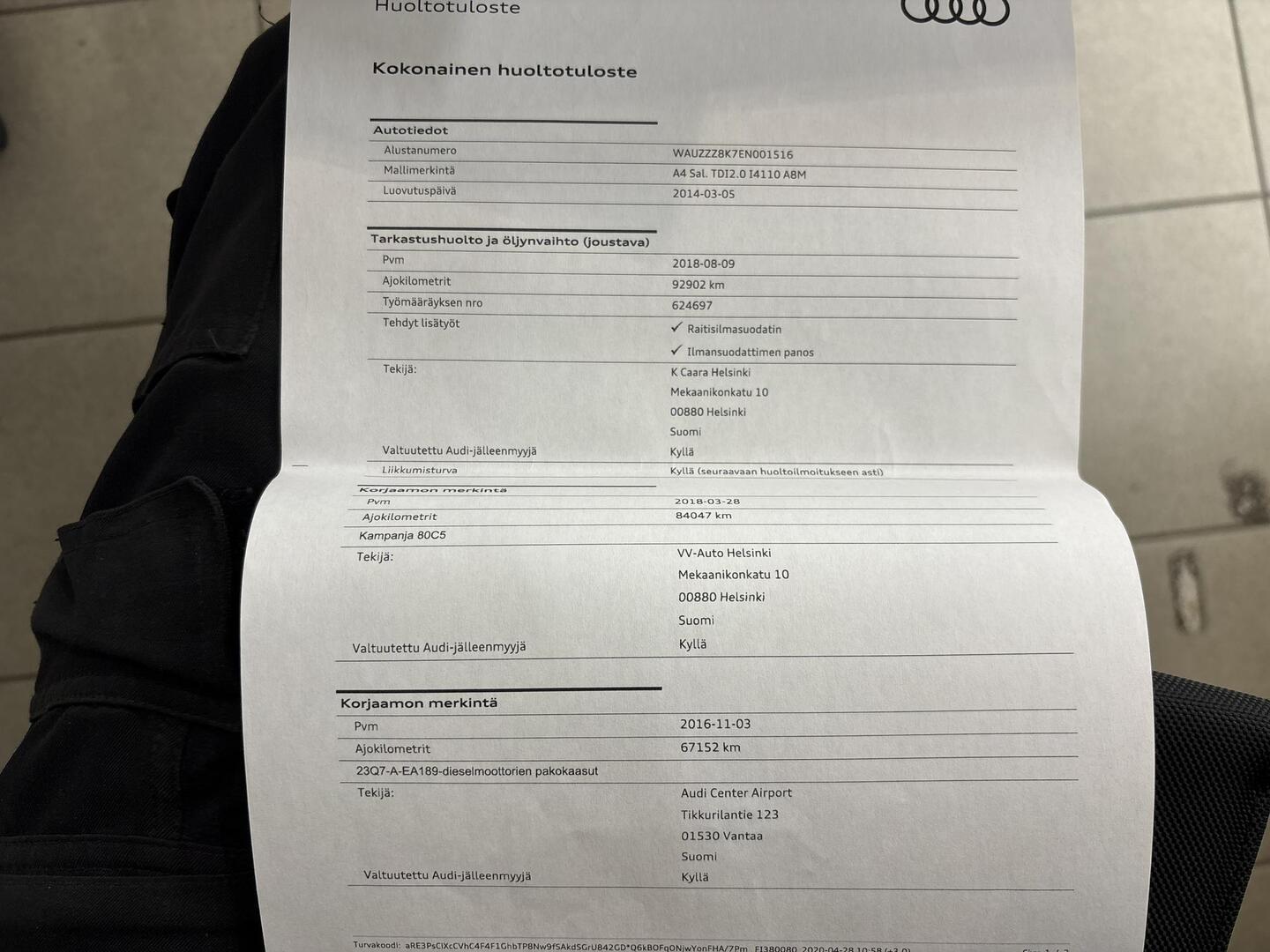 AUDI A4 2014