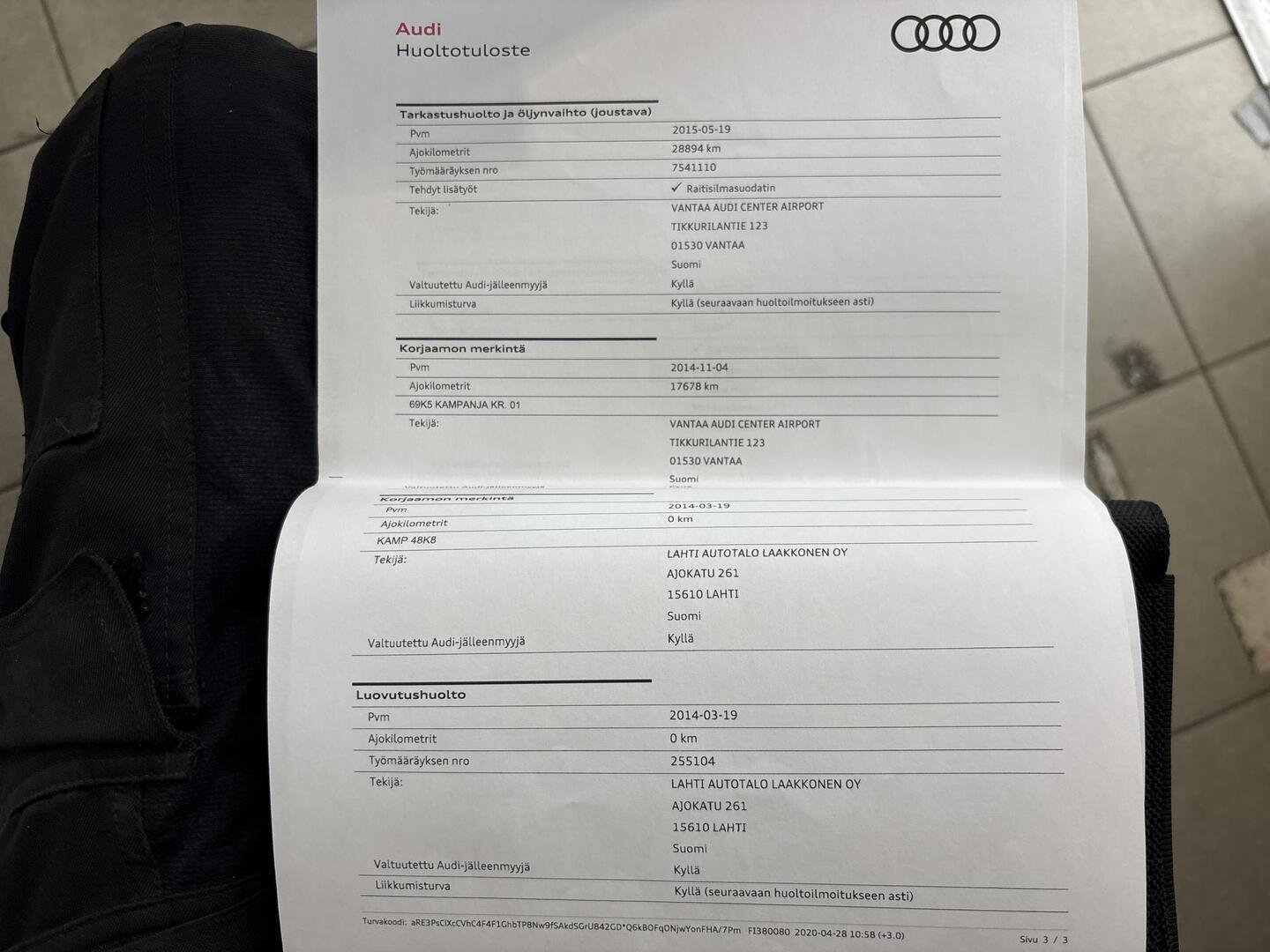 AUDI A4 2014