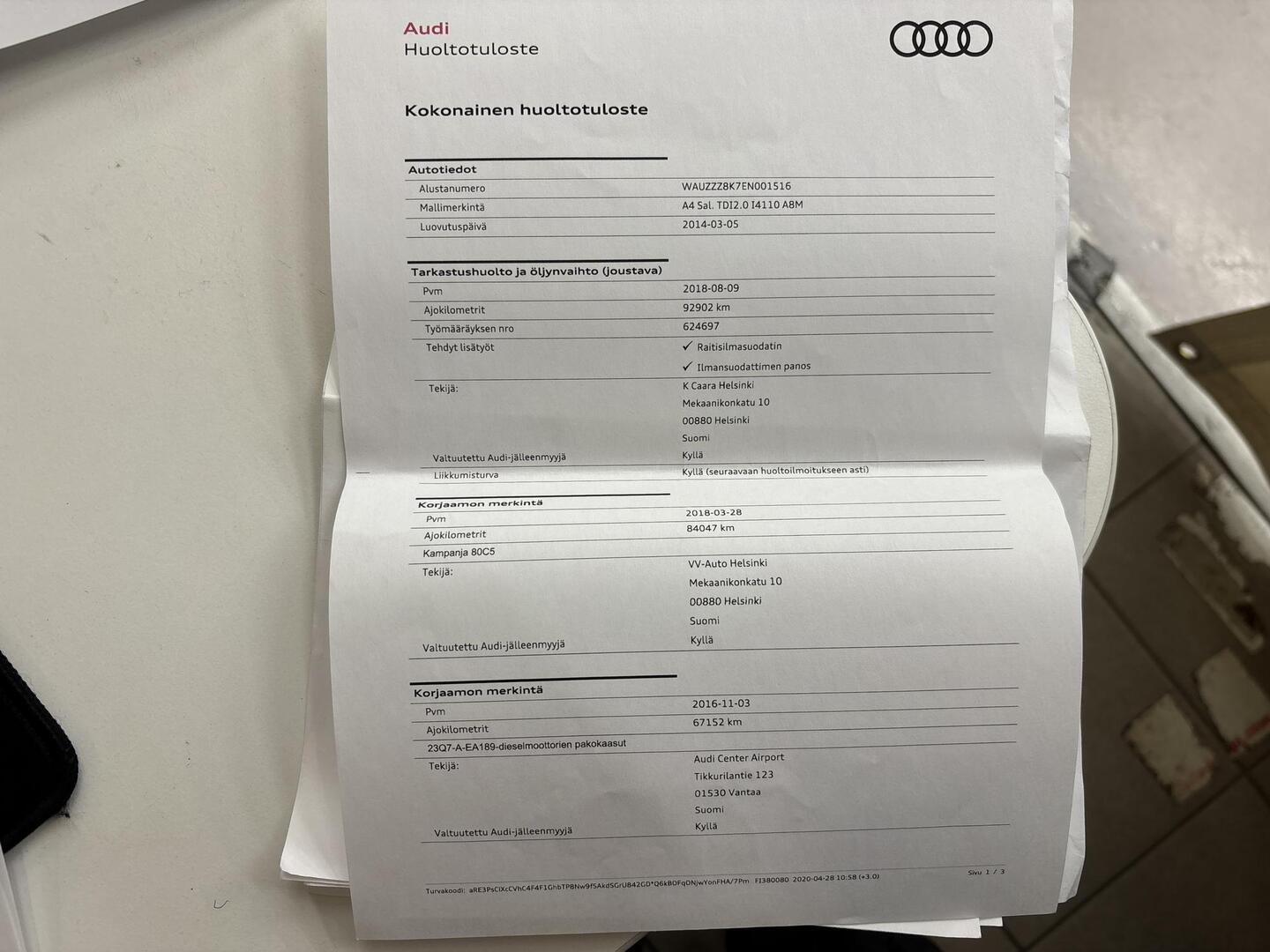 AUDI A4 2014