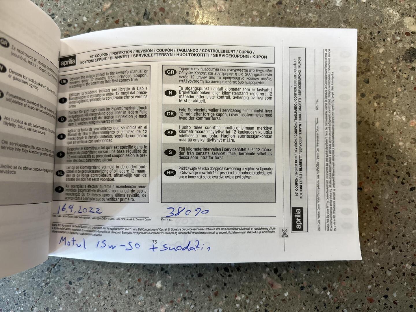 APRILIA DORSODURO 2009