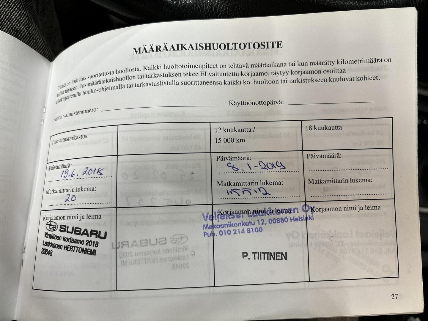 SUBARU Forester 2018