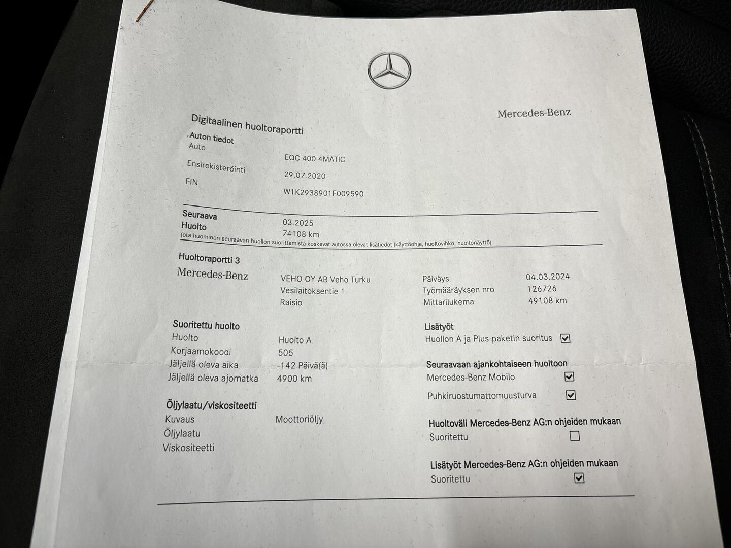 MERCEDES-BENZ EQC 2020