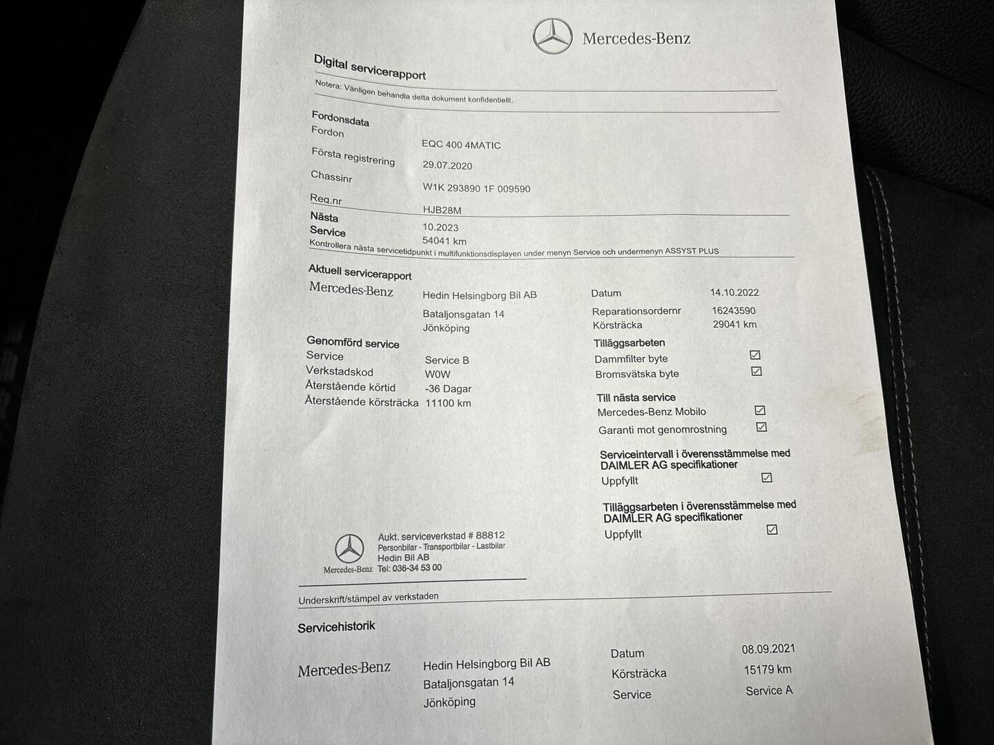 MERCEDES-BENZ EQC 2020