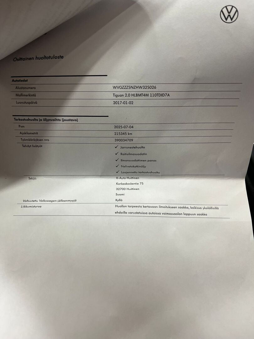 VOLKSWAGEN Tiguan 2017