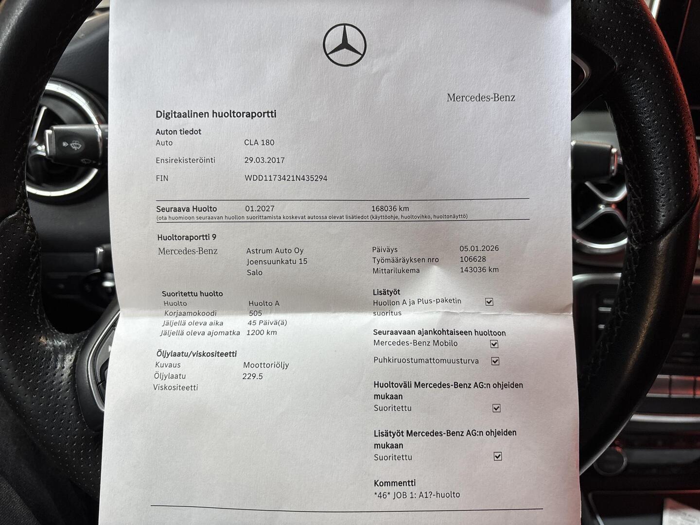 MERCEDES-BENZ CLA 2017