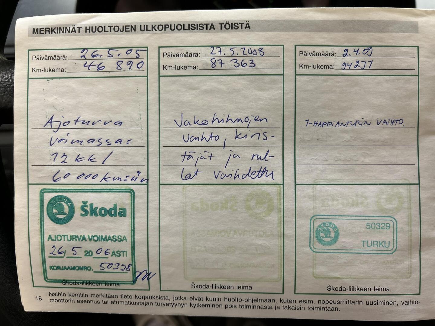 SKODA Fabia 2001
