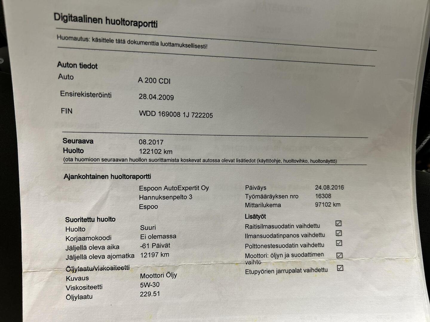 MERCEDES-BENZ A 2009